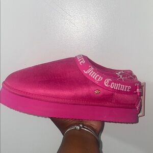 Juicy Couture Pink Logo Slip-On Shoes